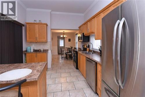 113 Steven Street, Hamilton, ON - Indoor Photo Showing Kitchen With Double Sink