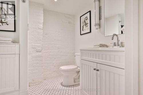 Renovated 3-piece bath with glass shower - 69 Sullivan Street, Toronto, ON - Indoor Photo Showing Bathroom