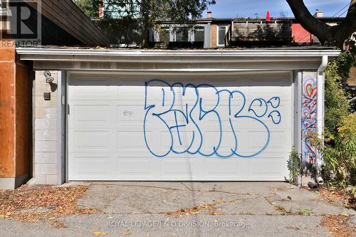 1.5 car garage, accessed from lane off Huron St - 69 Sullivan Street, Toronto, ON - Outdoor
