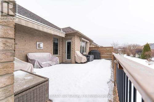 Back Deck with Two Awnings - 11 Hollier Drive, Tillsonburg, ON - Outdoor