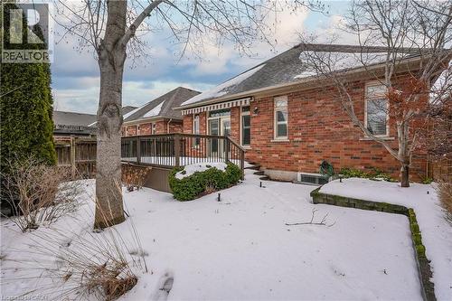 Yard - Winter - 8 Muscat Drive Unit# 4, Grimsby, ON - Outdoor With Deck Patio Veranda