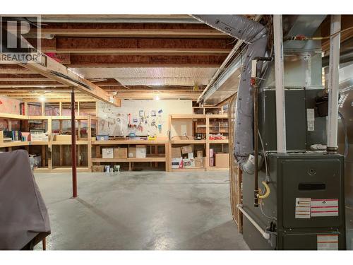 Heat Pump & Forced Air Gas Furnace - 2330 Butt Road Unit# 449, West Kelowna, BC - Indoor Photo Showing Basement