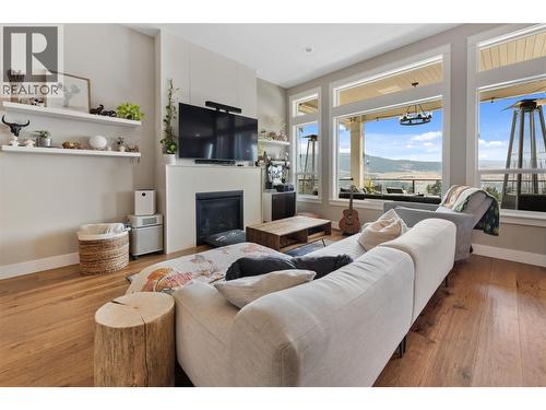 13301 Apex Lane, Lake Country, BC - Indoor Photo Showing Living Room With Fireplace