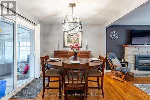 93 James Avenue, Tillsonburg, ON - Indoor Photo Showing Dining Room With Fireplace