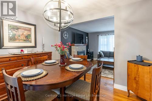 93 James Avenue, Tillsonburg, ON - Indoor Photo Showing Dining Room With Fireplace