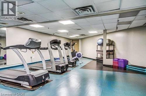 2155 Burnhamthorpe Road W Unit# 1508, Mississauga, ON - Indoor Photo Showing Gym Room
