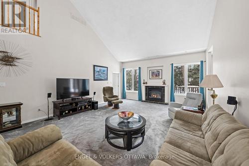 1609 Ashley Cardill Lane, Ottawa, ON - Indoor Photo Showing Living Room With Fireplace