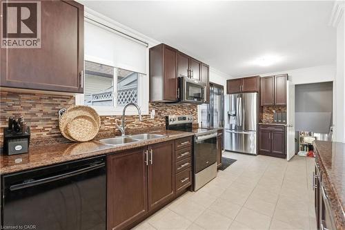 8 Elmore Drive, Hamilton, ON - Indoor Photo Showing Kitchen With Stainless Steel Kitchen With Double Sink