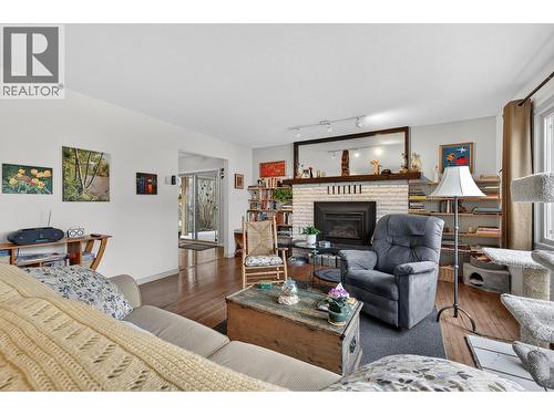 3111 Cedar Drive, Blind Bay, BC - Indoor Photo Showing Living Room With Fireplace