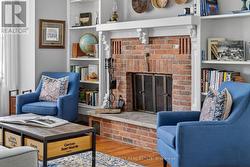 Wood burning fireplace - 