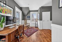 Primary suite private hallway to bedroom. - 