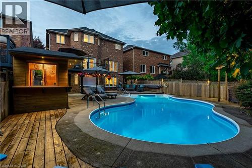 7 Volterra Court, Waterdown, ON - Outdoor With In Ground Pool With Deck Patio Veranda