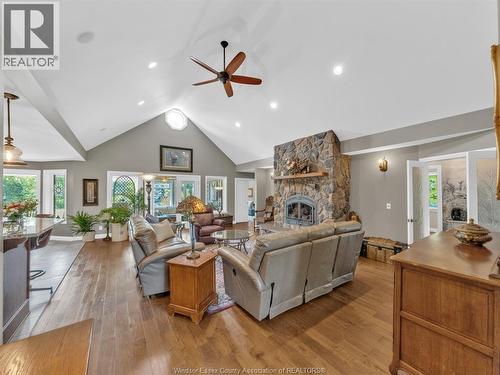2310 Hickson Rd., Leamington, ON - Indoor Photo Showing Living Room With Fireplace
