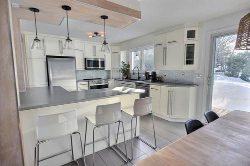 Kitchen - 548 Rue Filiatrault, Rouyn-Noranda, QC - Indoor Photo Showing Kitchen With Upgraded Kitchen