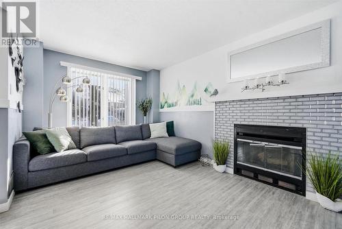 1456 Prestone Drive, Ottawa, ON - Indoor Photo Showing Living Room With Fireplace