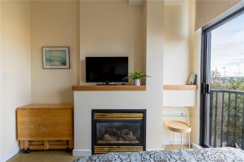 419-409 Swift St, Victoria, BC - Indoor With Fireplace