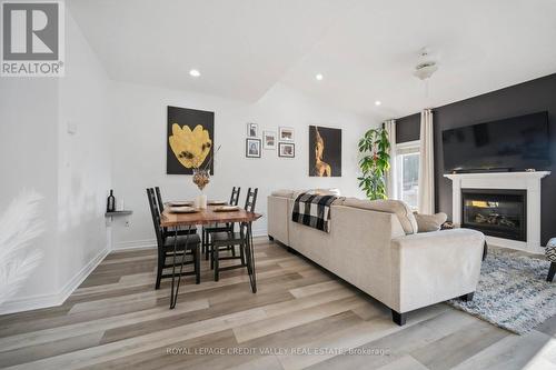 9 Peach Tree Boulevard, St. Thomas, ON - Indoor Photo Showing Living Room With Fireplace