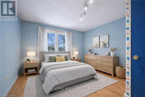 Virtually staged. - 123 Lorraine Avenue, Kitchener, ON - Indoor Photo Showing Bedroom