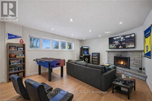 VIrtually staged. - 123 Lorraine Avenue, Kitchener, ON - Indoor With Fireplace