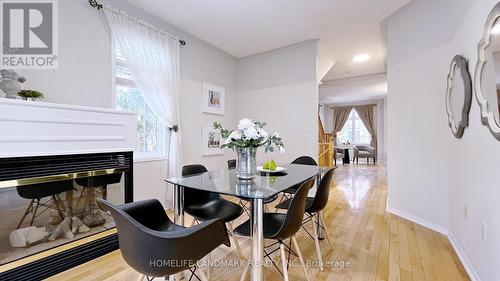 42 - 10 Post Oak Drive, Richmond Hill, ON - Indoor Photo Showing Dining Room With Fireplace