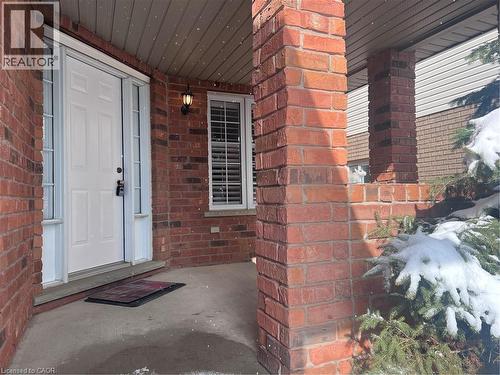 Inviting Front Porch - 242 Doon Mills Drive, Kitchener, ON - Outdoor With Exterior