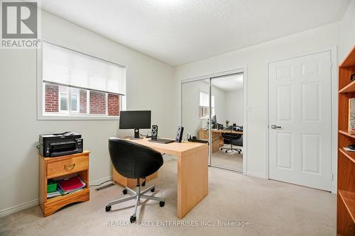 Third Bedroom features built in shelves in closet - 1104 Feeley Court, Mississauga, ON - Indoor Photo Showing Office