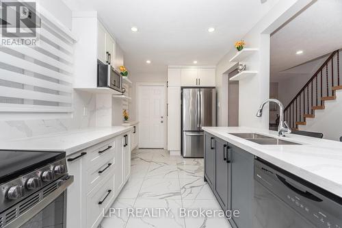 27 Woodsview Avenue, Toronto, ON - Indoor Photo Showing Kitchen With Stainless Steel Kitchen With Double Sink With Upgraded Kitchen