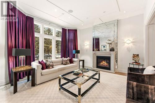 112 Mildenhall Road, Toronto, ON - Indoor Photo Showing Living Room With Fireplace