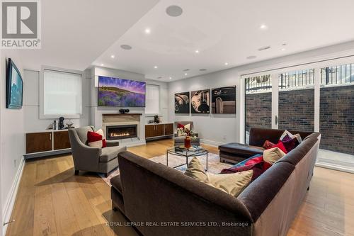 112 Mildenhall Road, Toronto, ON - Indoor Photo Showing Living Room With Fireplace