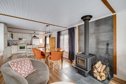 Living Room - 507  - Z Ch. Des Habitations-Des-Monts, Saint-Sauveur, QC - Indoor Photo Showing Living Room With Fireplace
