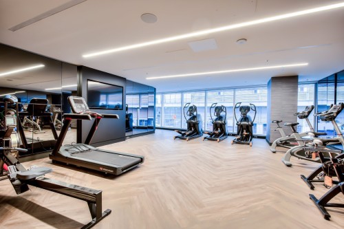 Salle d'exercice - 511-1288 Rue St-Antoine O., Montréal (Ville-Marie), QC - Indoor Photo Showing Gym Room