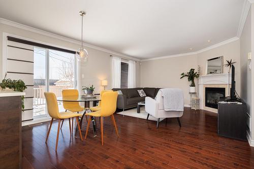 Intérieur - 4665 Rue Gaston-Chapleau, Laval (Chomedey), QC - Indoor Photo Showing Dining Room With Fireplace