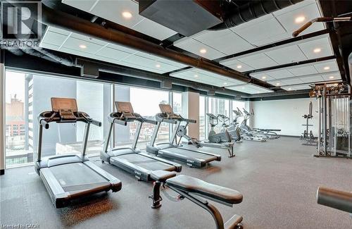 60 Frederick Street Unit# 2805, Kitchener, ON - Indoor Photo Showing Gym Room