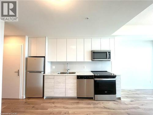 60 Frederick Street Unit# 2805, Kitchener, ON - Indoor Photo Showing Kitchen With Stainless Steel Kitchen With Double Sink