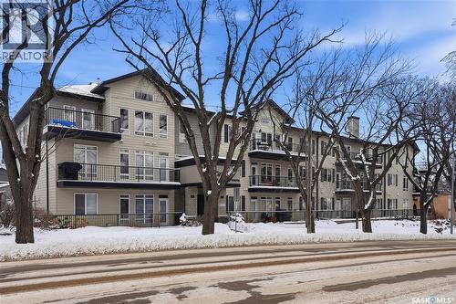202 311 Clarence Avenue S, Saskatoon, SK - Outdoor With Balcony With Facade