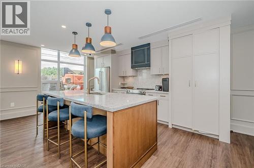 460 Dundas Street Unit# 1212, Waterdown, ON - Indoor Photo Showing Kitchen With Upgraded Kitchen