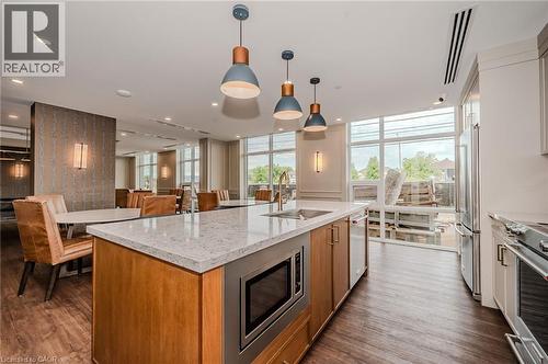 460 Dundas Street Unit# 1212, Waterdown, ON - Indoor Photo Showing Kitchen With Upgraded Kitchen