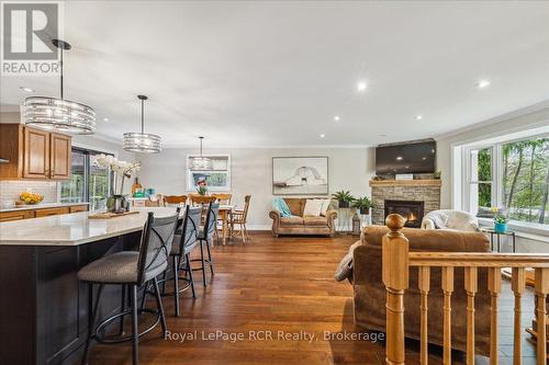 103488 Grey 18 Road, Meaford, ON - Indoor Photo Showing Dining Room With Fireplace
