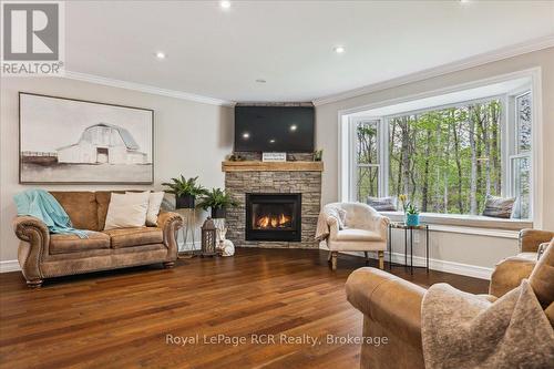 103488 Grey 18 Road, Meaford, ON - Indoor Photo Showing Living Room With Fireplace