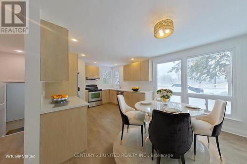 Virtually Staged - 3017 Lakefield Road, Selwyn, ON - Indoor Photo Showing Dining Room