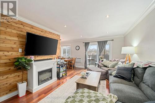 403 - 570 William Street, London East (East F), ON - Indoor Photo Showing Living Room With Fireplace