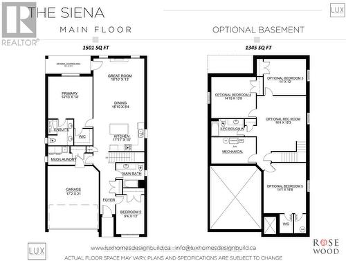 Floorplan of home to be built - 24 Purple Beech Trail, Thames Centre, ON 