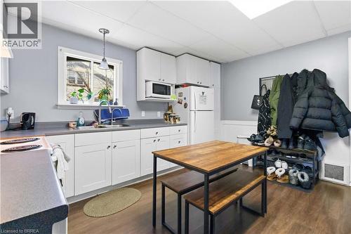 74 Pearl Street, Brantford, ON - Indoor Photo Showing Kitchen With Double Sink