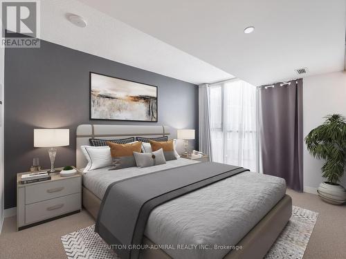 virtually staged - 315 - 75 Queens Wharf Road, Toronto, ON - Indoor Photo Showing Bedroom