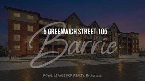 105-5 Greenwich Street, Barrie, ON - 