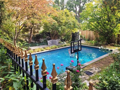 42 Melville Street, Hamilton, ON - Outdoor With In Ground Pool