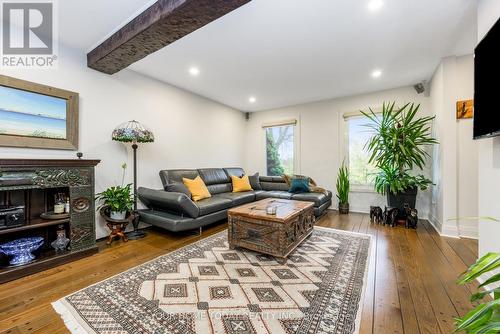 190 Main Street S, Halton Hills, ON - Indoor Photo Showing Living Room With Fireplace
