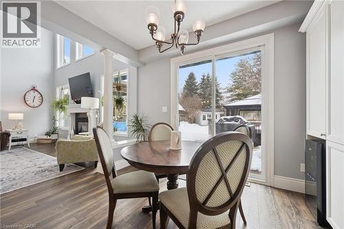 42 Fischer Court, Kitchener, ON - Indoor Photo Showing Dining Room With Fireplace