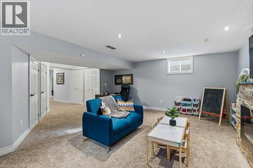 Fully finished basement with rec room and 3pc bath - 26 Helena Feasby Street, Kitchener, ON - Indoor