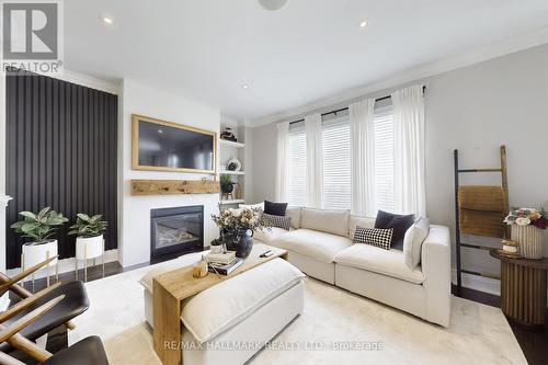52 Mcechearn Crescent, Caledon, ON - Indoor Photo Showing Living Room With Fireplace